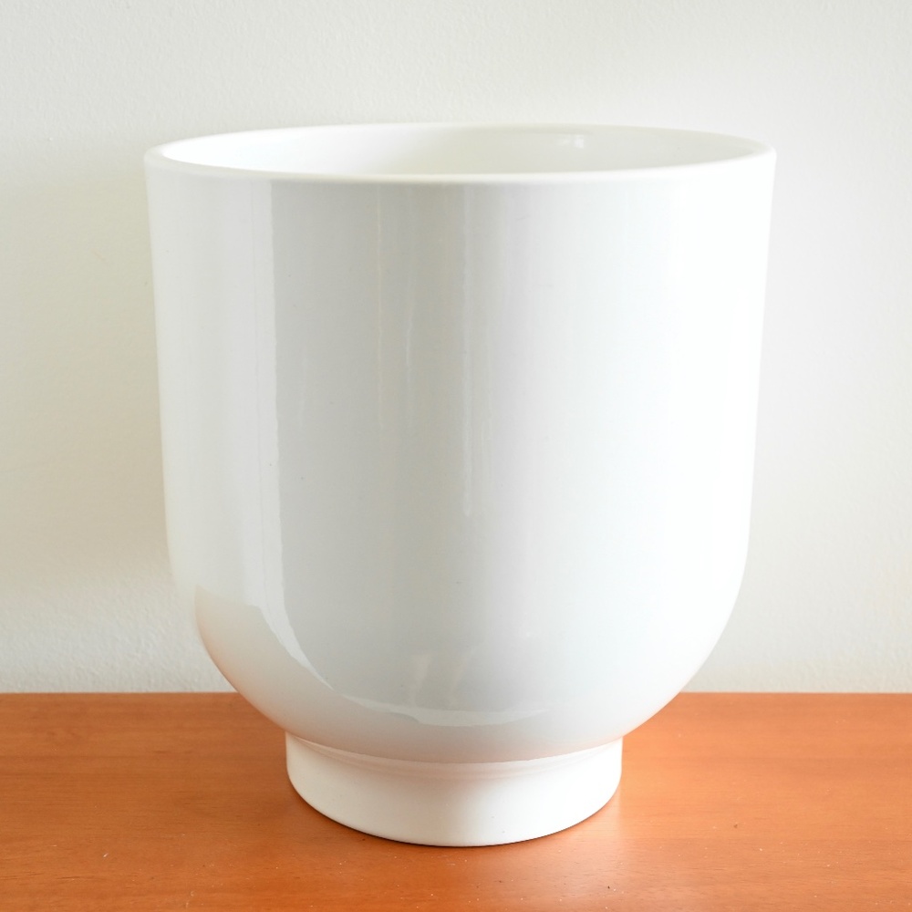 Ikea White Drömsk Dromsk Plant Pot 6 Inches #1